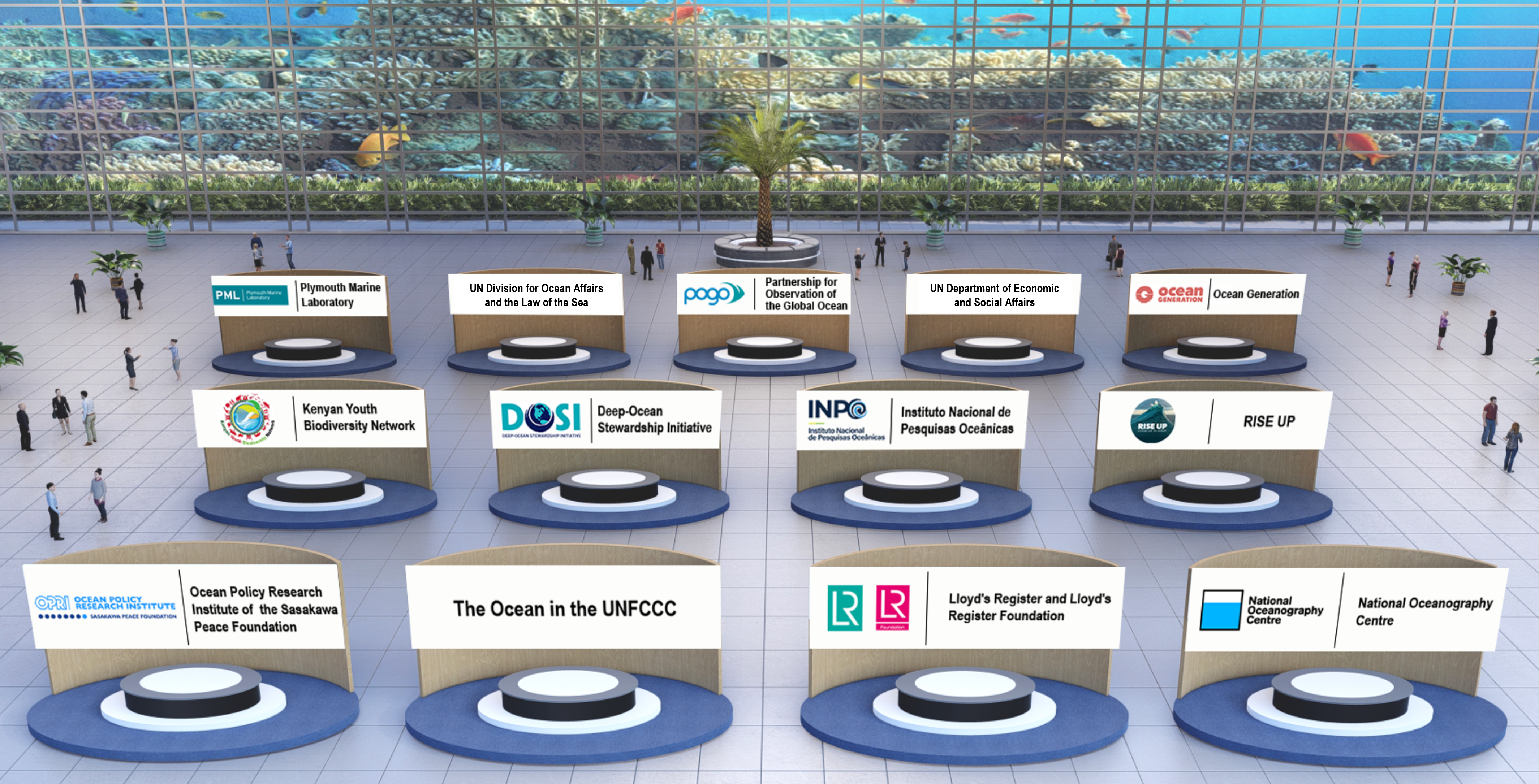Virtual Ocean Pavilion Exhibition Booths Banner